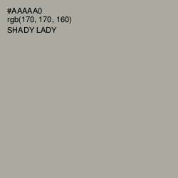 #AAAAA0 - Shady Lady Color Image